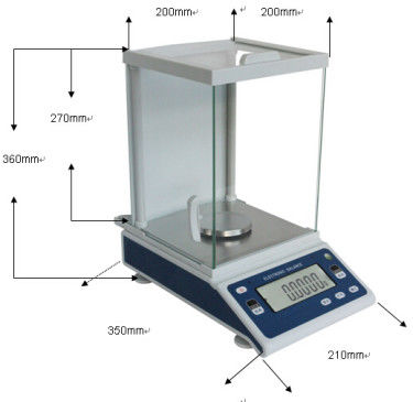 Digital 0.0001g 200g Digital, die Balance für Labor wiegen