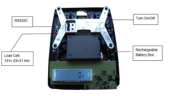 Weiße Hintergrundbeleuchtung LCD-Anzeige Digital, die Balance für Labor wiegt