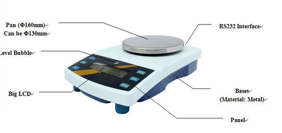 Automatische elektronische Balancen-Skala der Kalibrierungs-6kg 0.1g