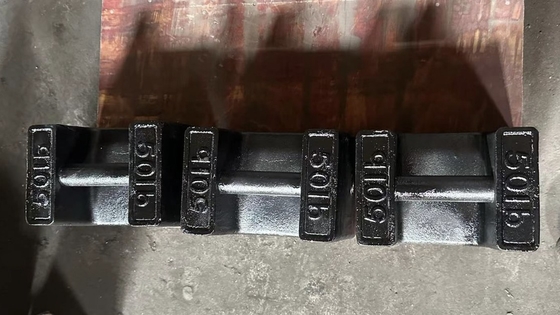 Standard-Guss-Eisen-Prüfgewichte 25 lb 50 lb Rechteckgewichte Aufzugslastblock Kalibriergewichte