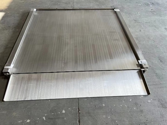 Sandstrahlverfahren aus 304 Edelstahl Anpassbar 1,2x1,2m 3 Tonnen Plattform-Bodenwaage