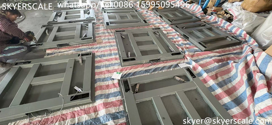 Hochpräzisions-Industrie-elektronische Waage-Plattform-Skala-Bodenwaage 1x1.2m 3t OEM ODM