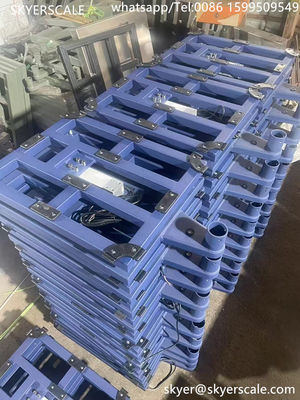 Digitale 40x50cm 100kg Elektronische Waage Kohlenstoffstahl Persönliche Waage Bodenbank Postplattform Waage