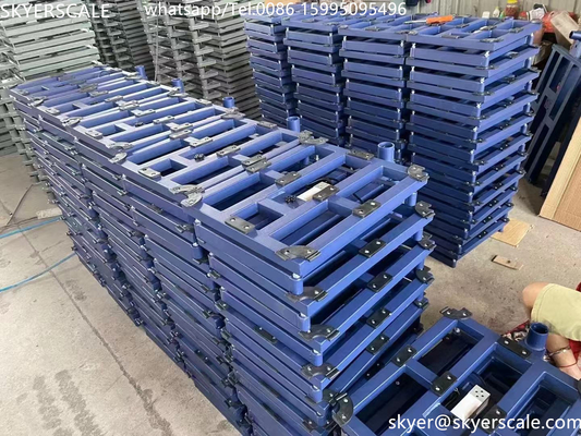 Digitale 40x50cm 100kg Elektronische Waage Kohlenstoffstahl Persönliche Waage Bodenbank Postplattform Waage