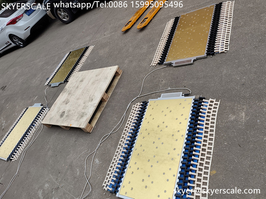 Digitale statische dynamische tragbare Achse Fahrzeuggewichtung System Waage Pad Rad 80 Tonnen wiegt