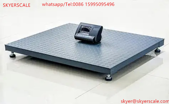 1.2x1.2m 2 Tonnen Maschinen Drahtplattform Industrielle digitale Waage mit A12-Display-Typ