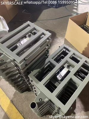 Elektronische Bankgewichtswaage 50x40cm 250kg mit A12E-Wagen