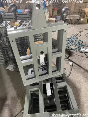 Elektronische Bankgewichtswaage 50x40cm 250kg mit A12E-Wagen