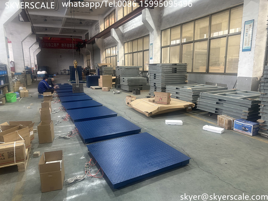 Industrielle Skala 2000kg Plattform-Bodenwaage mit langlebigen Scherebalken aus Legierungstahl SQB-Lastzelle