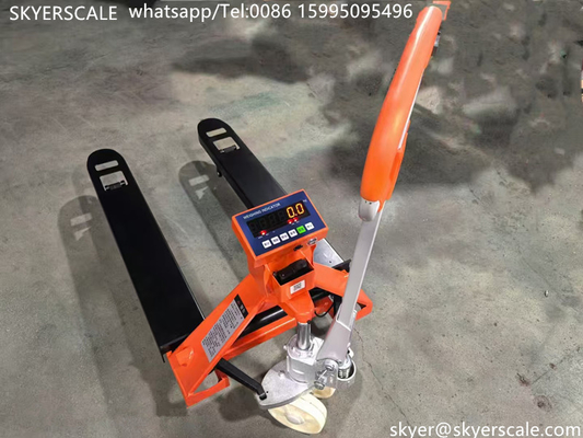 Hydraulische Handpalettenwaage Gabelstapler Waage 2000kg Industriewaage