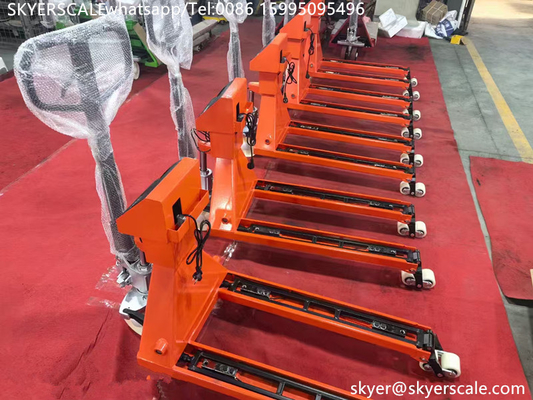Hydraulische Handpalettenwaage Gabelstapler Waage 2000kg Industriewaage