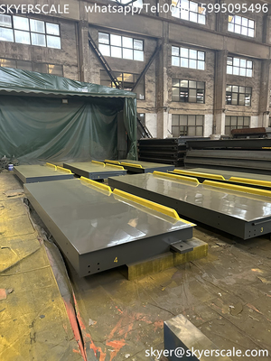 Industrielle elektronische Waagebrücke Hersteller 3m Breite x 18m Länge Waagebrücke 120 Tonnen Lastwagengewichtsskala