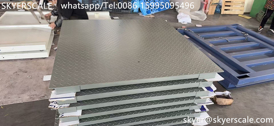 Industrielle 5-Tonnen-Kapazität Kohlenstoffstahl 1,2*1,5m digitale Plattform Bodenwaage mit A12E-Indikator
