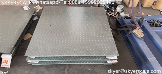 Industrielle 5-Tonnen-Kapazität Kohlenstoffstahl 1,2*1,5m digitale Plattform Bodenwaage mit A12E-Indikator