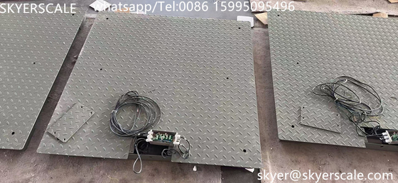 Stahl 1,2mx1,2m Plattform 3 Tonnen Schwergewichtswaage mit Anti-Maus-Platte