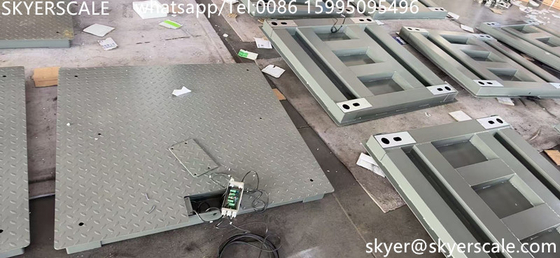 Stahl 1,2mx1,2m Plattform 3 Tonnen Schwergewichtswaage mit Anti-Maus-Platte