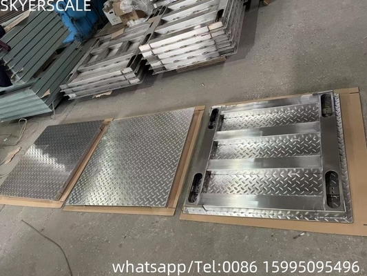 Schwerlaststoff 304 Stahlboden Typ Digitale Waage OIML 1 Tonne 3t 5 Tonnen Bodenwaage
