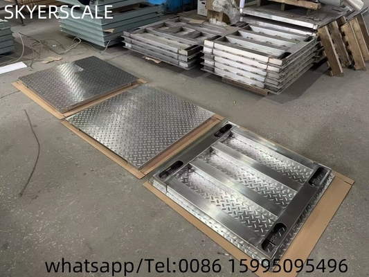 Schwerlaststoff 304 Stahlboden Typ Digitale Waage OIML 1 Tonne 3t 5 Tonnen Bodenwaage