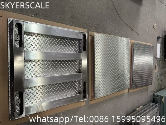 Schwerlaststoff 304 Stahlboden Typ Digitale Waage OIML 1 Tonne 3t 5 Tonnen Bodenwaage