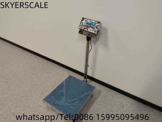40x50cm 150kg Waageplattform Skala aus Edelstahl mit grünem LED-Wasserdichtem Indikator