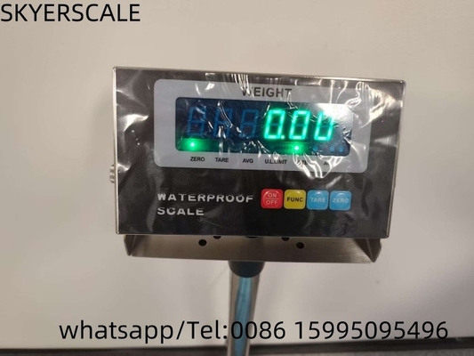 40x50cm 150kg Waageplattform Skala aus Edelstahl mit grünem LED-Wasserdichtem Indikator
