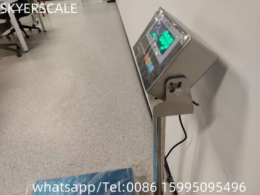 40x50cm 150kg Waageplattform Skala aus Edelstahl mit grünem LED-Wasserdichtem Indikator