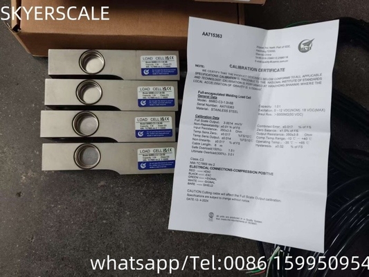 ZEMIC BM8D Schneidstrahl Edelstahl wasserdichte Lastzellen 1000kg Waageplattform Skala Lastzellen Waage Sensor