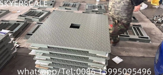 500 kg Plattformbodenwaage für die Abfallsortierung