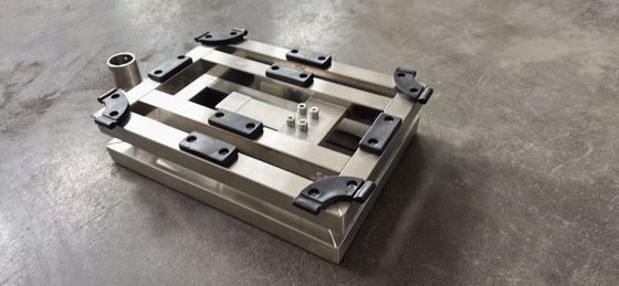 150 kg Edelstahl-Wagenplattform mit LCD-Anzeiger XK3190-A12