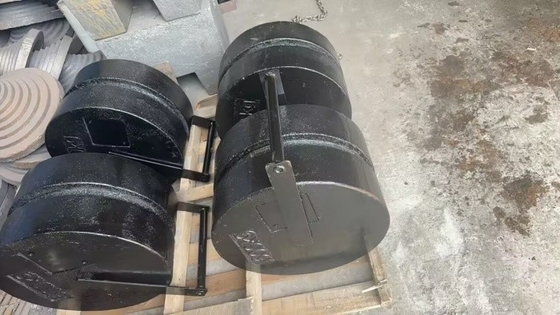 OIML-Standard Stapelbare 250 kg M1-Prüfgewichte Gusseisenkalibrationsgewichte für Kran