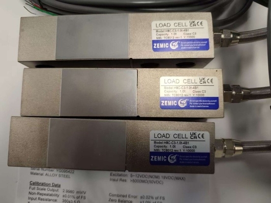ZEMIC H8C 1 Tonnen C3 Klasse Schere-Band-Lastzell-Wandler OIML NETP Sensor für die Waage