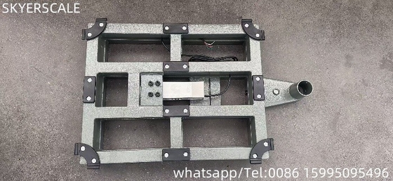 Digitale Waage aus leichtem Stahl 40x50cm 200kg mit Zemic L6E3 Lastzelle