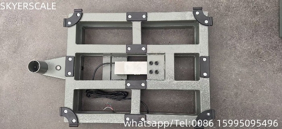 Digitale Waage aus leichtem Stahl 40x50cm 200kg mit Zemic L6E3 Lastzelle