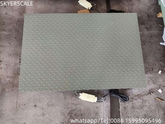 Leichte Stahl 0,8m x 1,2m Plattform 3 Tonnen Schwergewichtsskala Industrie-Boden-Skala