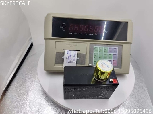 Gewichtsanzeigermonitor aus Kunststoff YAOHUA XK3190-A9P eingebaut in Drucker für Lastwagenwaage