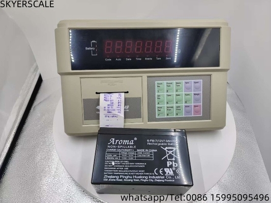 Gewichtsanzeigermonitor aus Kunststoff YAOHUA XK3190-A9P eingebaut in Drucker für Lastwagenwaage