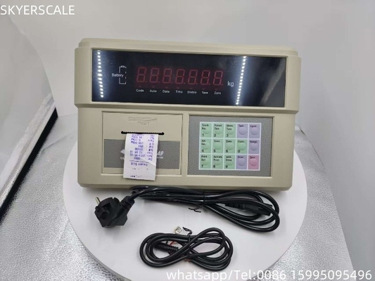 Gewichtsanzeigermonitor aus Kunststoff YAOHUA XK3190-A9P eingebaut in Drucker für Lastwagenwaage