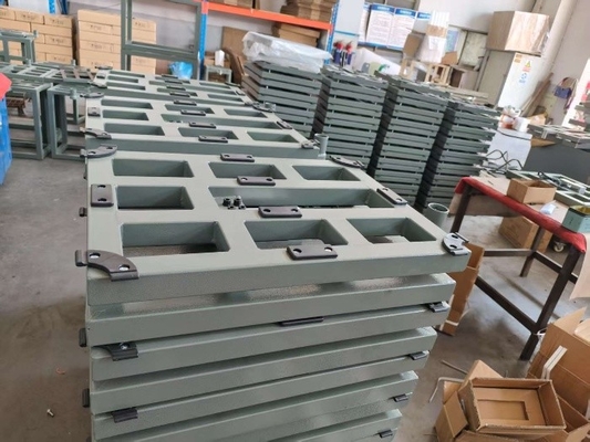 Digitale Kohlenstoffstahl 50x50xm 500kg Plattformwaage Bankwaage mit A12E-Wagenindikator
