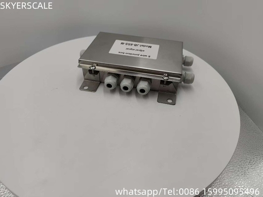 Edelstahl 8 Linien Anpassung Signal Summe Box Verbinden 8pcs Ladung Zelle für Lastwagen Waage