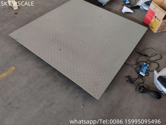 0.9x1.5m 2t Plattformwaage Kohlenstoffstahl Elektronische Waagen Digitale Bodenwaage Industrie