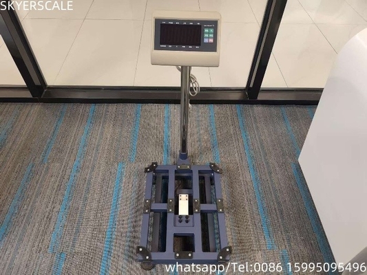 Digitale Kohlenstoffstahl 45x60cm 300kg Plattformwaage Bankwaage mit T7+E-Wagenindikator