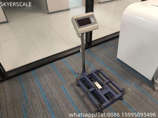 Digitale Kohlenstoffstahl 45x60cm 300kg Plattformwaage Bankwaage mit T7+E-Wagenindikator