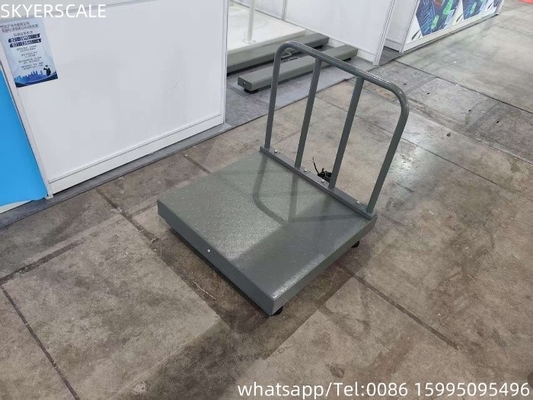 Digitaler Kohlenstoffstahl 500x500mm 300kg Plattformskala mit Scheckplatte und Hinterhalt