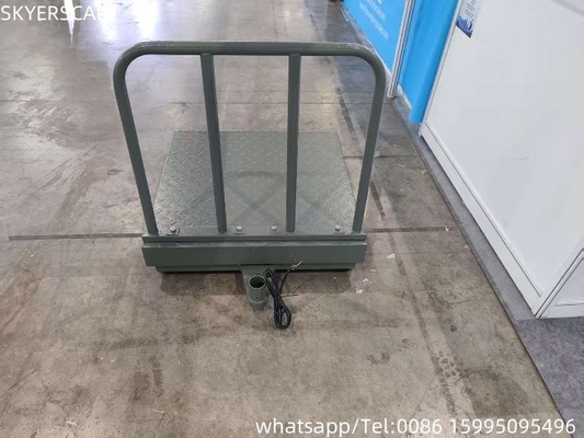 Digitaler Kohlenstoffstahl 500x500mm 300kg Plattformskala mit Scheckplatte und Hinterhalt