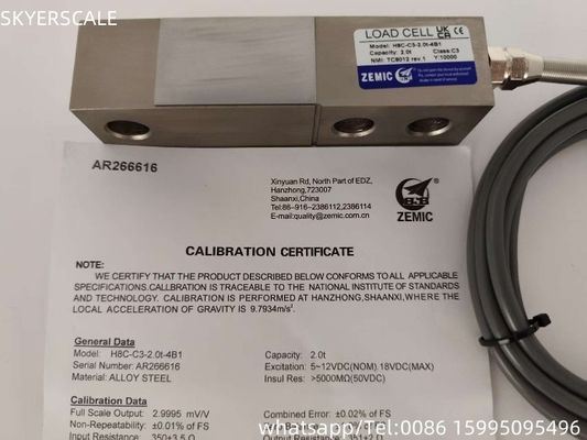 H8C 2t C3 Scherstrahllastzelle ZEMIC Transducer OIML NETP Sensor für die Waage
