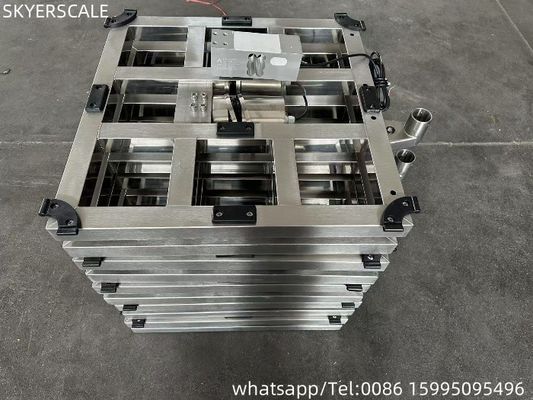 600x600mm 500kg 304 Vollstahl-Wagenplattform Skala