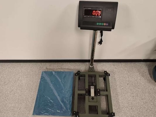 300 x 400 mm Elektronische Bankplattform Skala Kohlenstoffstahl Überlastschutz 100 kg Kapazität