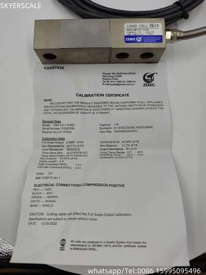 Zemic H8C-C3-1T Einpunktscherbstrahllastzelle 1000 kg Kraftsensor