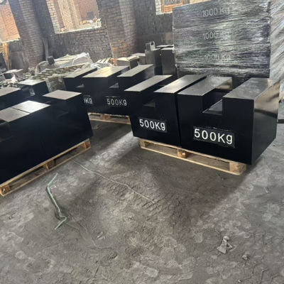 Hochwertige 500KG 1000KG 2000KG Rechteckige flache Gusseisen Gewichte Schwarze M1 Klasse Niedriger Preis