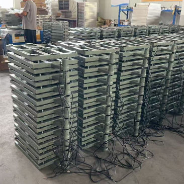 60*80 Digitale Elektronik 300kg Kohlenstoffstahl Bank Postplattform Skala 100kg 150kg 300kg 500kg